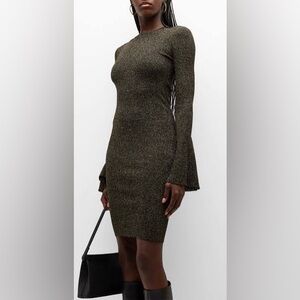 FRAME🖤 Black and Gold Bodycon Dress